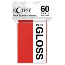 60 pochettes Eclipse Gloss Format Japonais - Rouge Pomme - Ultra Pro