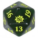 Dé 20 faces géant spindown La Guerre Fratricide (Vert) - Magic