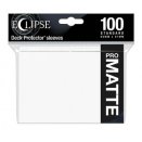100 pochettes Eclipse Pro-Matte Format Standard Arctic White - Ultra Pro