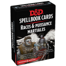 Donjons & Dragons 5e Ed - Cartes de Sorts Races & Puissance Martiales