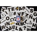 Jeu de 54 Cartes Letters Dos Bleu - Bicycle