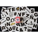 Jeu de 54 Cartes Letters Dos Rouge - Bicycle