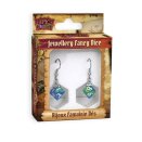 Boite de Boucles d'oreilles Dés D8 - Bleu/Vert - Bijoux