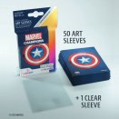 50 + 1 Pochettes Art Captain America Marvel Champions 66 x 91 mm - Gamegenic