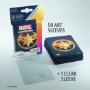50 + 1 Pochettes Art Captain Marvel Marvel Champions 66 x 91 mm - Gamegenic