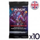 Lot de 10 boosters d'extension D&D : Aventures dans les Royaumes Oubliés - Magic EN