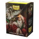 Boite de 100 Pochettes Brushed Format Standard Art Christmas Dragon 2021 - Dragon Shield