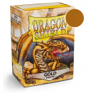 100 Pochettes Matte Format Standard Gold - Dragon Shield