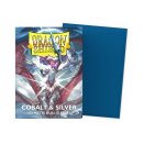 100 Pochettes Dual Matte Format Standard Cobalt & Silver - Dragon Shield