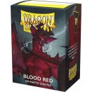 100 Pochettes Matte Format Standard Blood Red - Dragon Shield