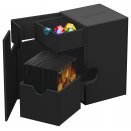 Flip'n'Tray Deck Case 100+ XenoSkin Noir Monocolore - Ultimate Guard