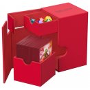 Flip'n'Tray Deck Case 100+ XenoSkin Rouge Monocolore - Ultimate Guard
