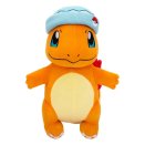 Peluche Salamèche avec bonnet bleu 20 cm - Pokémon