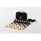 Jeu d'échecs de voyage : Sacoche et Tapis - 38x38cm