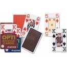 Jeu de 55 cartes 4 Index OPTI Bridge - rouge - Piatnik