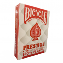 Jeu de 54 Cartes Poker Prestige Dos Rouge - Bicycle