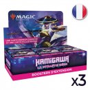 Lot de 3 boites de 30 boosters d'extension Kamigawa : la dynastie Néon - Magic FR Lot de 3 boites de 30 boosters d'extension Kamigawa : la dynastie Néon - Magic FR