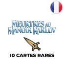 Lot de 10 cartes Rares Meurtres au manoir Karlov - Magic FR