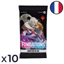 Lot de 10 boosters de jeu Fondations de Magic: The Gathering - Magic FR