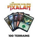 Lot de 100 terrains de base Les cavernes oubliées d'Ixalan - Magic
