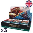 Lot de 3 boites de 18 boosters Jumpstart Le Seigneur des Anneaux : chroniques de la Terre du Milieu™ : Vol. 2 - Magic EN