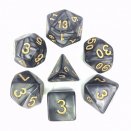 Set de dés Noir Nacré et Or  - HD Dice