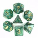 Set de dés Vert Nacré et Or  - HD Dice