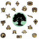 Lot de 10 Rares Vertes - FR/EN