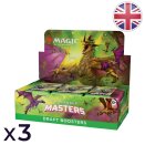 Lot de 3 boites de 24 boosters de draft Commander Masters - Magic EN