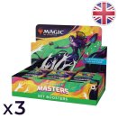 Lot de 3 boites de 24 boosters d'extension Commander Masters - Magic EN
