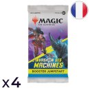 Lot de 4 boosters Jumpstart L'Invasion des machines - Magic FR