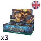 Lot de 3 boites de 30 boosters d'extension Le Seigneur des Anneaux : chroniques de la Terre du Milieu™ - Magic EN