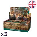 Lot de 3 boites de 36 boosters de draft Le Seigneur des Anneaux : chroniques de la Terre du Milieu™ - Magic EN