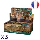 Lot de 3 boites de 36 boosters de draft Le Seigneur des Anneaux : chroniques de la Terre du Milieu™ - Magic FR