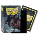 100 Sur-Pochettes Outer Sleeves Matte Noir Format Standard - Dragon Shield