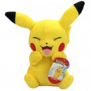 Peluche Pikachu heureux (yeux fermés) 20 cm - Pokémon