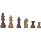 Pieces d'échecs 76 mm Acacia Classique (sans plateau) - Wilson Jeux