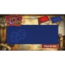 Piste de Dés Cuir et Velours - Dés 20 Bleu