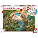 Puzzle 150 pièces - Dinos Sauvages