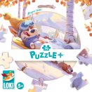 Puzzle 70 pièces LOKI Puzzle+ : LOKI fait de la luge