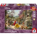 Boite de Puzzle 1000 pièces Disney - Kinkade : Blanche-Neige danse avec le Prince