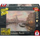Boite de Puzzle 1000 pièces Glow in the Dark - Kinkade : Venise