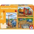Puzzle 3x24 pièces - Sur le Chantier