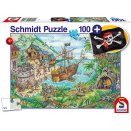 Puzzle 100 pièces - Baie aux Pirates