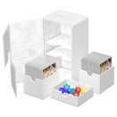 Twin Flip'n'Tray Deck Case 200+ XenoSkin Blanc Monocolore - Ultimate Guard