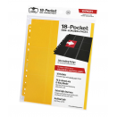 10 pages de classeur 18-Pocket Side-Loading Jaune - Ultimate Guard