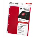 10 pages de classeur 18-Pocket Side-Loading Rouge - Ultimate Guard
