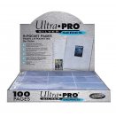 100 Pages de Classeur à 9 pochettes (Silver Series) - Ultra Pro