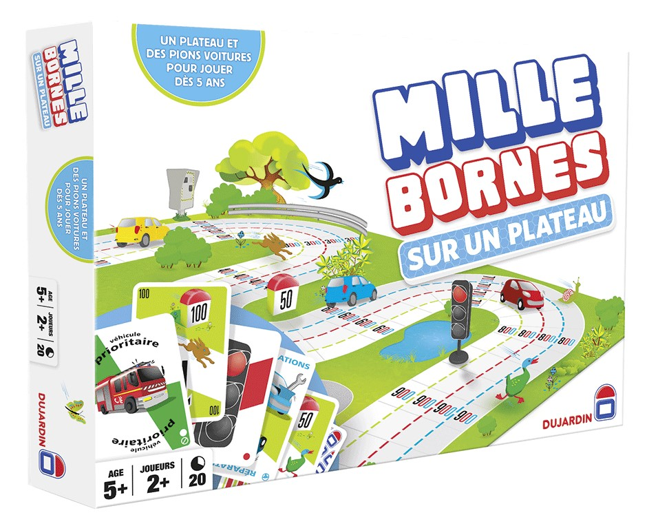 Mille Bornes sur un Plateau - Acheter vos Jeux de société, puzzles &  casse-têtes pour enfants - Playin by Magic Bazar