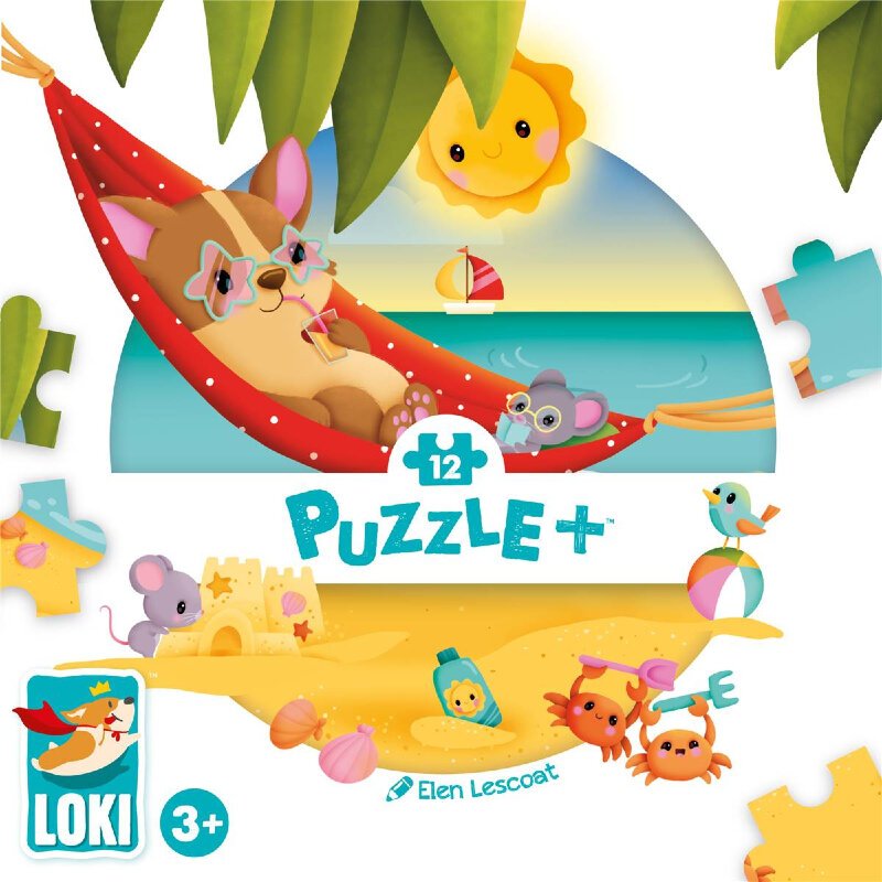 Puzzle 12 pièces LOKI Puzzle+ : LOKI à la plage - Acheter vos Jeux de  société, puzzles & casse-têtes pour enfants - Playin by Magic Bazar